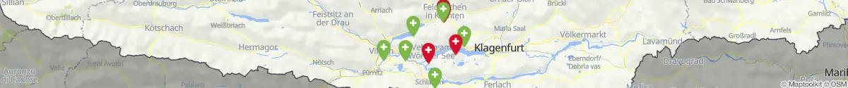 Map view for Pharmacies emergency services nearby Himmelberg (Feldkirchen, Kärnten)